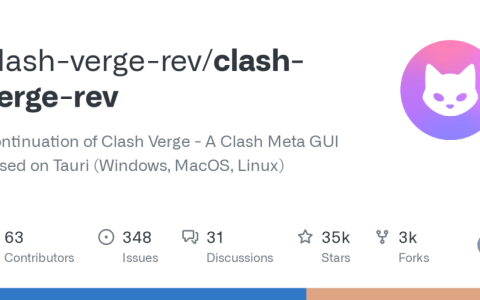 微软 Windows 电脑下载和使用 Clash Verge Rev 配置订阅教程