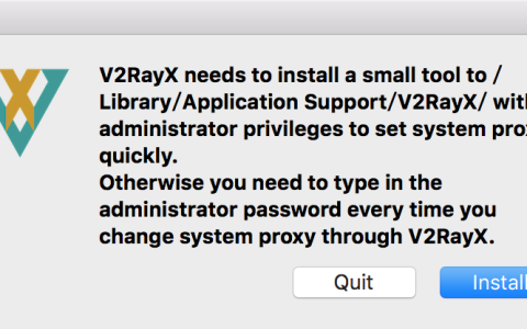 苹果 macOS 电脑客户端 V2rayX 使用教程